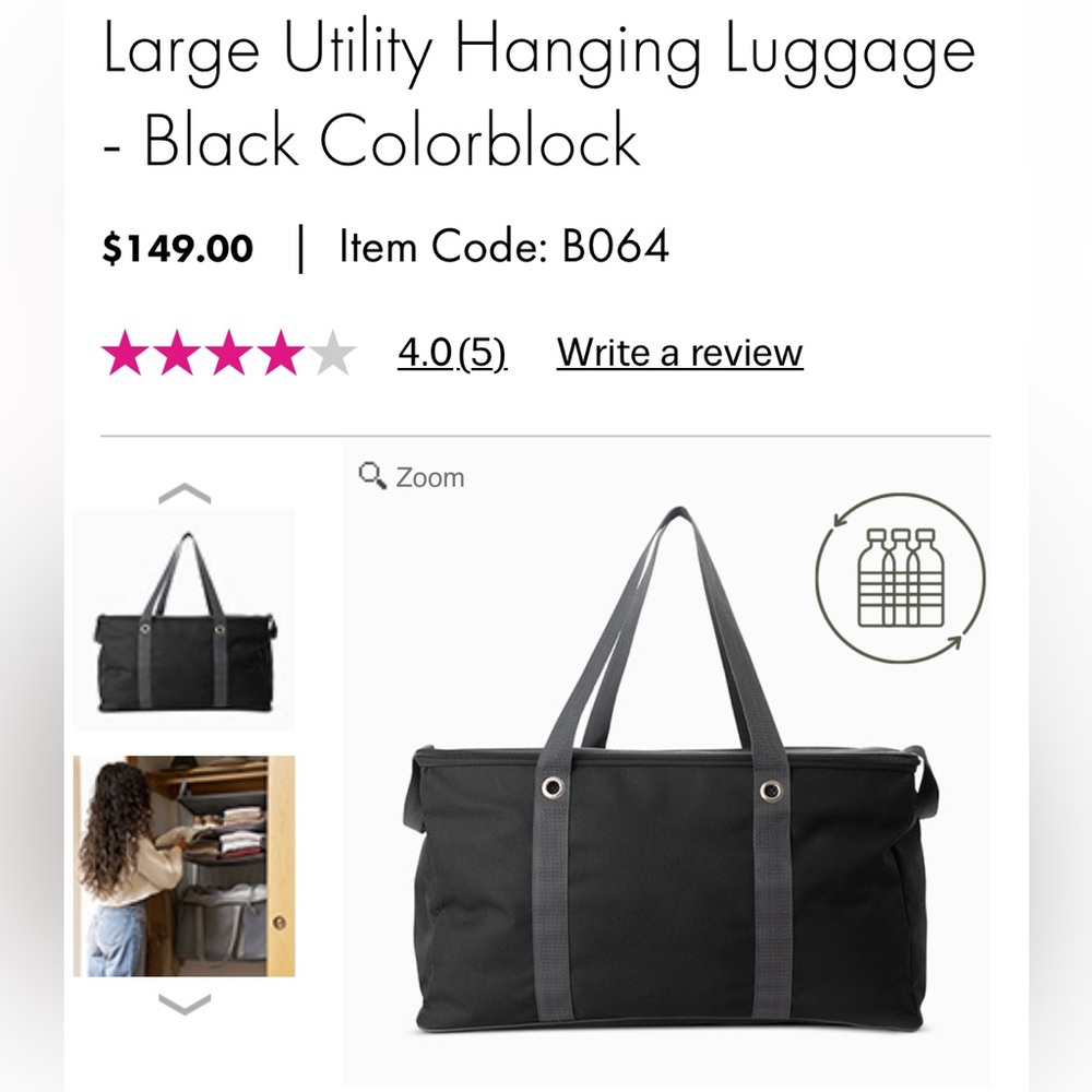 NEW THIRTY ONE LARGE UTILITY HANGING LUGGAGE